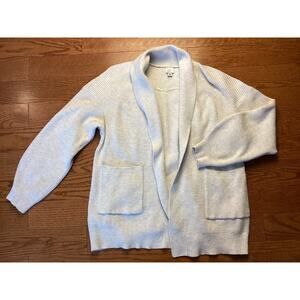 A New Day Oatmeal Open Front Cardigan Sweater Women Large